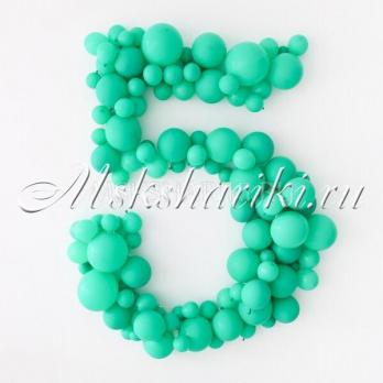 Цифра плетенная "5 в виде пены"