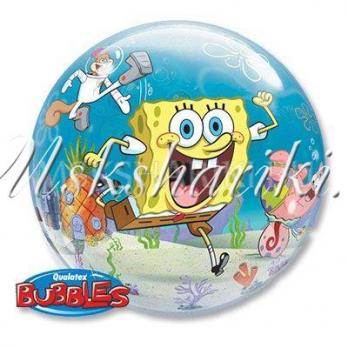 Шар П BUBBLE 22" Губка Боб