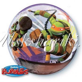 Шар П BUBBLE 22" Черепашки Ниндзя