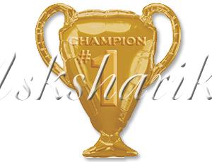 Шар фигура "Кубок чемпиона золотой"