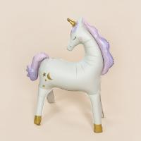 Шар 3D (38''/97 см) Фигура, Нежный единорог, Сатин