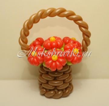 Корзина с цветами №73
